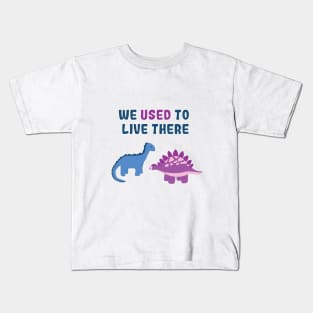 Cartoon dinosaurs about Earth Kids T-Shirt